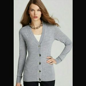 Women's Tory Burch Merino Wool Cardigan, Sz S
